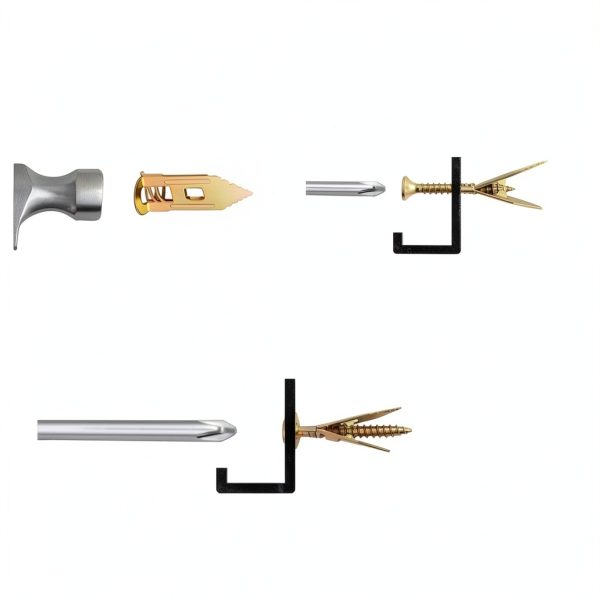 DLDCHKG Drywall Anchors Steel No Drilling Easy Install Kit-3