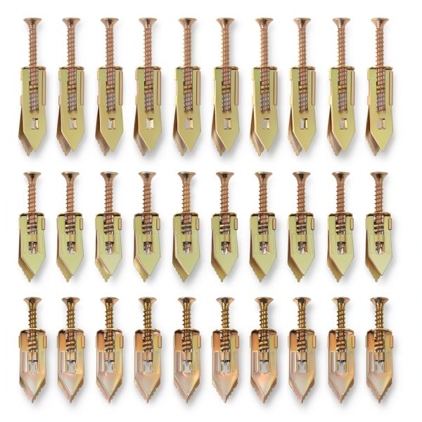DLDCHKG Drywall Anchors Steel No Drilling Easy Install Kit-0