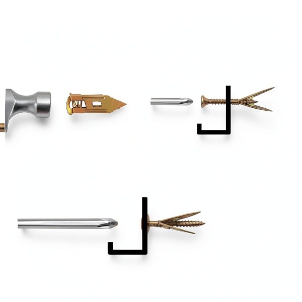 SAKDWUR No Drill Wall Anchors Zinc Plated Carbon Steel-3
