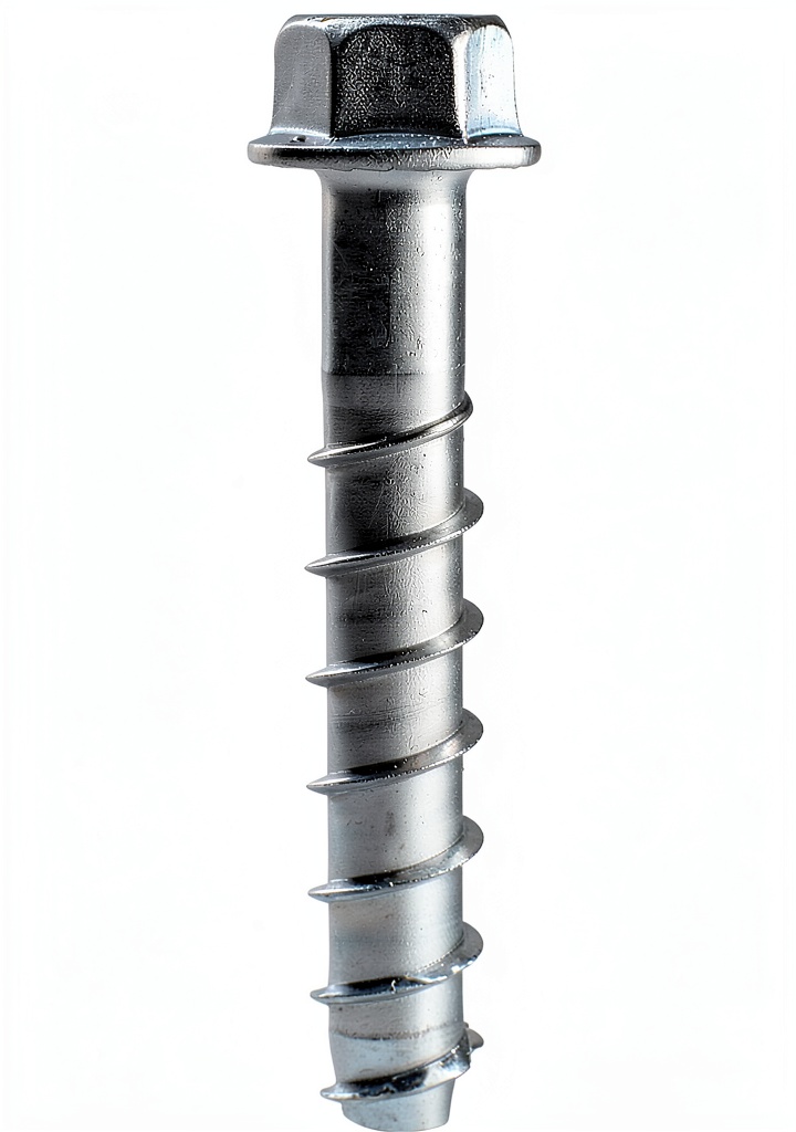 'Simpson Strong-Tie titanium drive anchor with zinc finish'