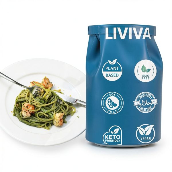 LIVIVA Low Carb Keto Pasta Fettuccine 7.05oz Pack-5