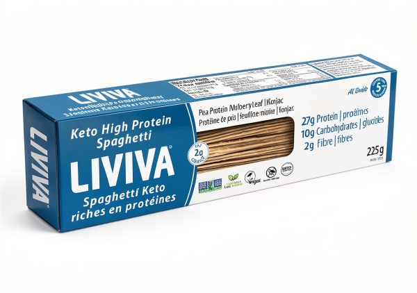 LIVIVA Low Carb Keto Pasta Fettuccine 7.05oz Pack-2